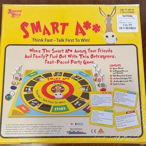 Smart A** Board Game - Yellow